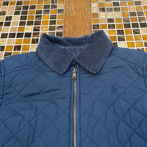 Ralph Lauren Quilted Patch Elbows Girls Jacket - Picture 2 of 8